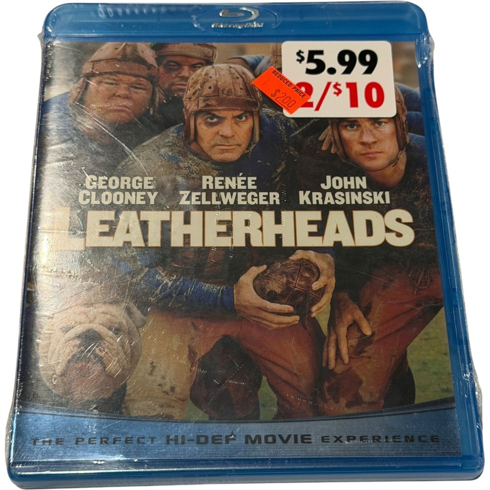 Leatherheads Blu-ray George Clooney Renee Zellweger Comedy Football Movie New